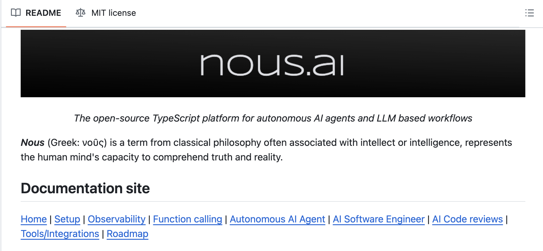 Nous: An Open-Source TypesScript Platform for Building Autonomous AI Agents and LLM Workflows