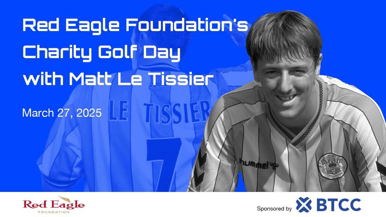 BTCC Exchange Named Headline Sponsor of Red Eagle Foundation’s Charity Golf Day Featuring Matt Le Tissier